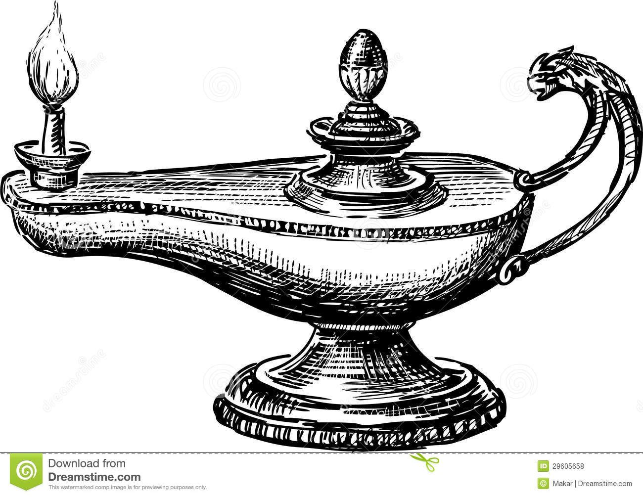 1300x1005 Oil Lamp Royalty Free Stock Photos Image 29605658 Sketch Coloring - Oil Lamp Sketch