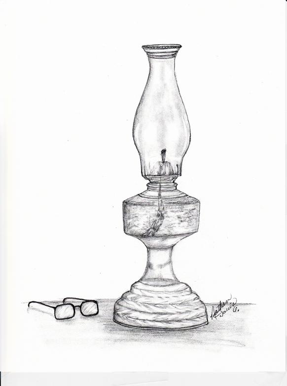 Oil Lamp Sketch at PaintingValley.com | Explore collection of Oil Lamp