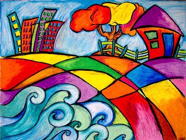 650x492 Oil Pastels For Beginners Pastel Drawing For Beginners Pictures - Oil Pastel Sketches