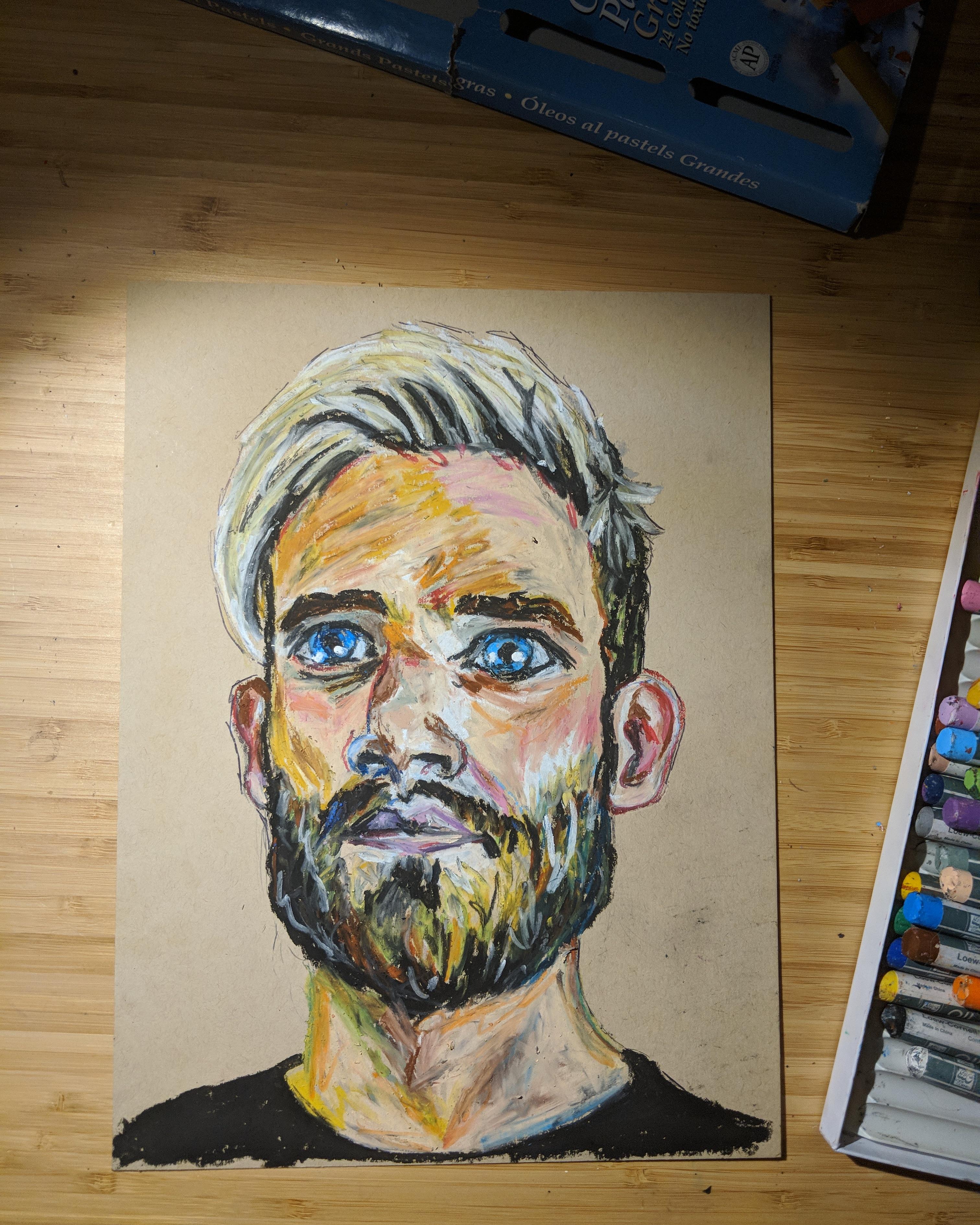 3024x3780 An Oil Pastel Drawing I Did Of The No.1 Respecter Of Wamin - Oil Pastel Sketches