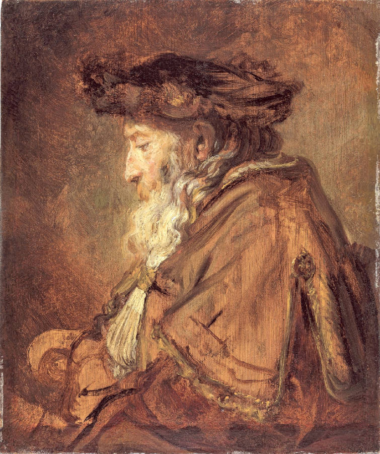 755x901 Filerembrandt Oil Sketch Of An Old Man.jpg - Oil Sketch