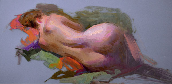 600x295 How To Use Oils For Figurative Sketching - Oil Sketch