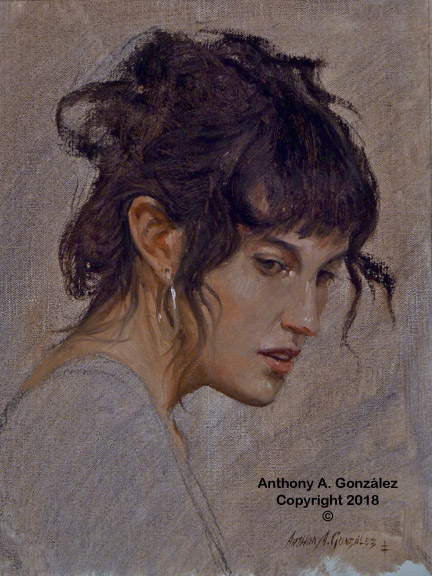 432x576 Oil Sketch Fg1714 Anthony A. - Oil Sketch
