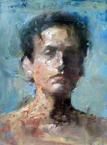 369x498 Palette Knife Oil Sketch Oil On Board. 41611. National - Oil Sketch