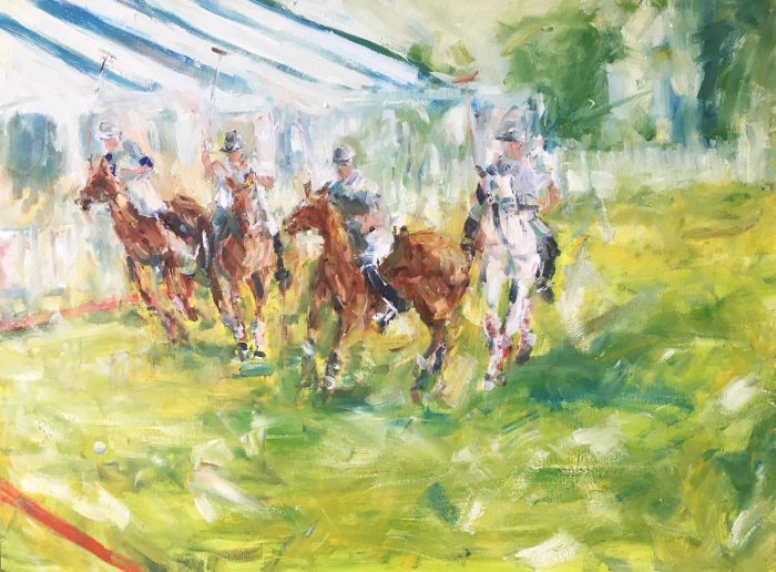 700x516 Polo Oil Sketch Study Art London Dubai - Oil Sketch