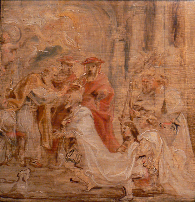 624x645 Rubens Master Of The Oil Sketch. Artists In Progress - Oil Sketch