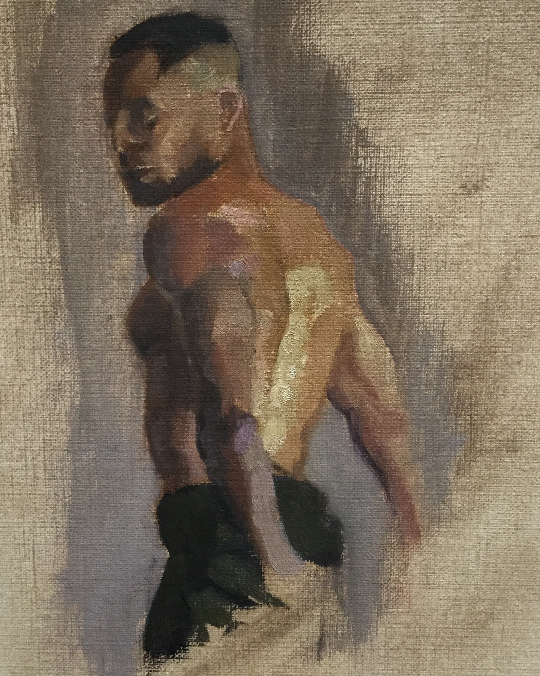 1743x2180 Oscar Romero - Oil Sketch