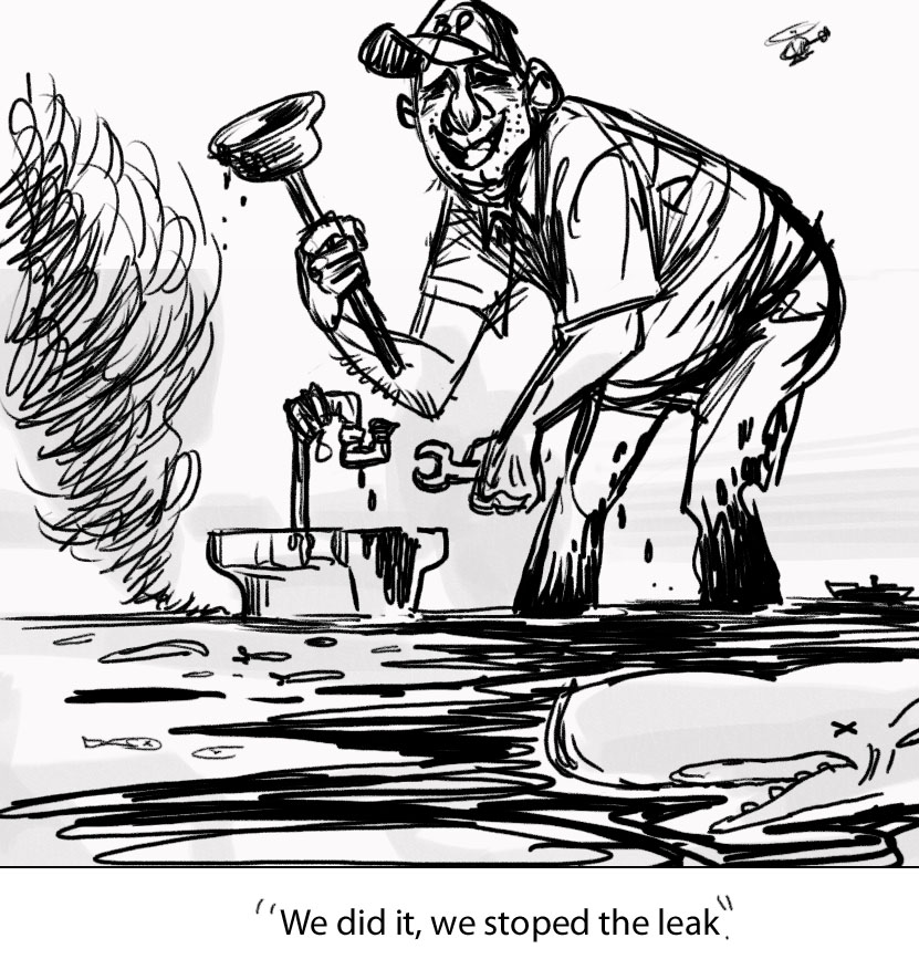 831x886 Oil Spill Scribble, Scrabble, Babble - Oil Spill Sketch