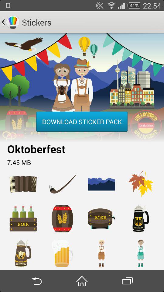 540x960 Xperia Blog On Twitter Oktoberfest Sketch Sticker Pack Now - Oktoberfest Sketch