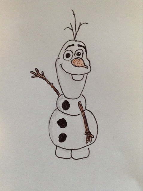 478x640 How To Draw Olaf From Frozen - Olaf Frozen Sketch