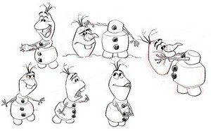 300x187 Olaf Images Frozen Olaf Sketches Wallpaper And Background Photos - Olaf Frozen Sketch