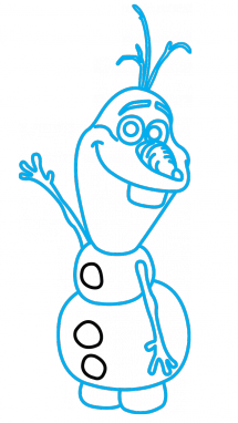 215x382 How To Draw Olaf, Frozen, Disney, Easy Step By Step Drawing Tutorial - Olaf Sketch