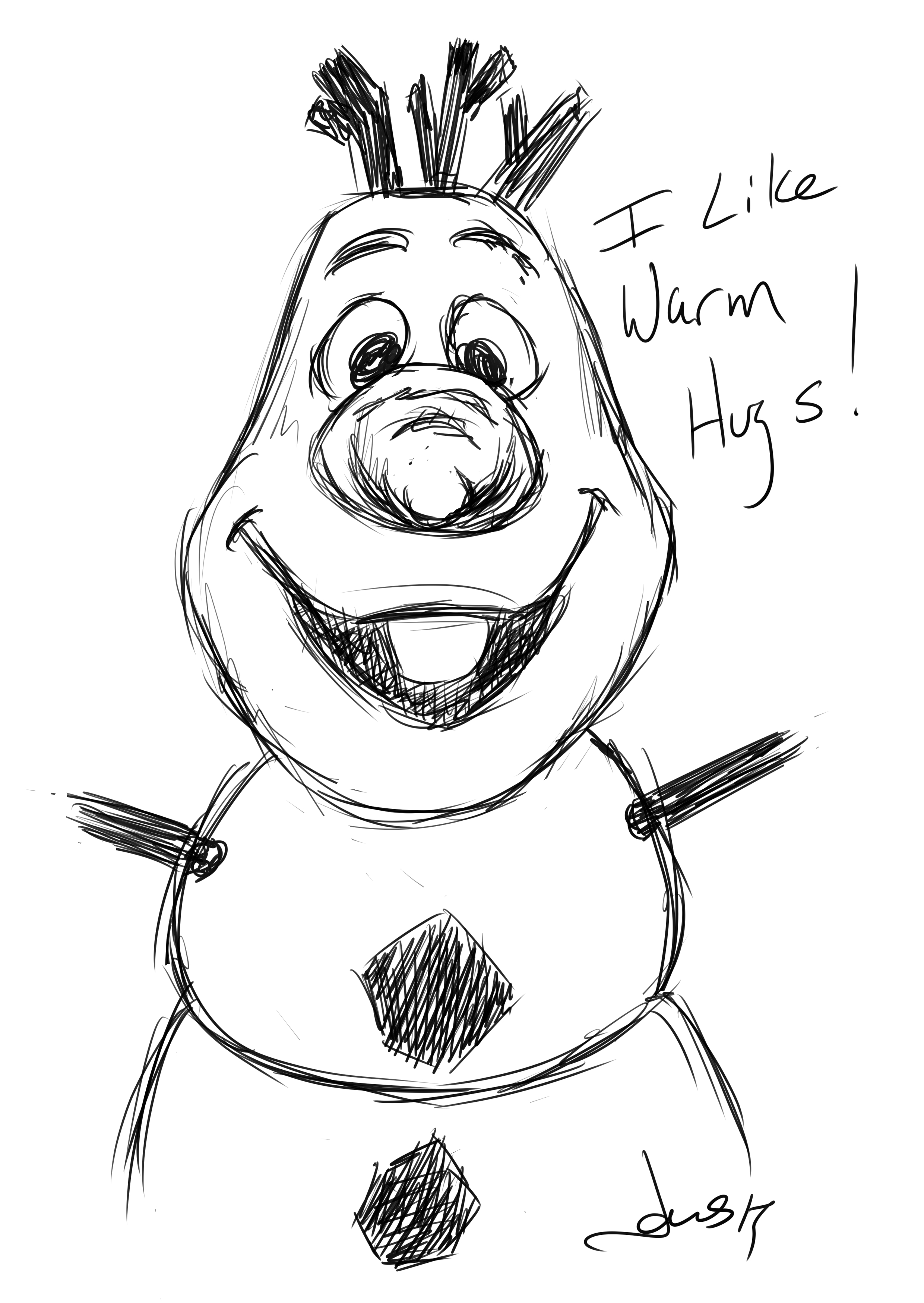 2480x3496 Olaf Sketch - Olaf Sketch