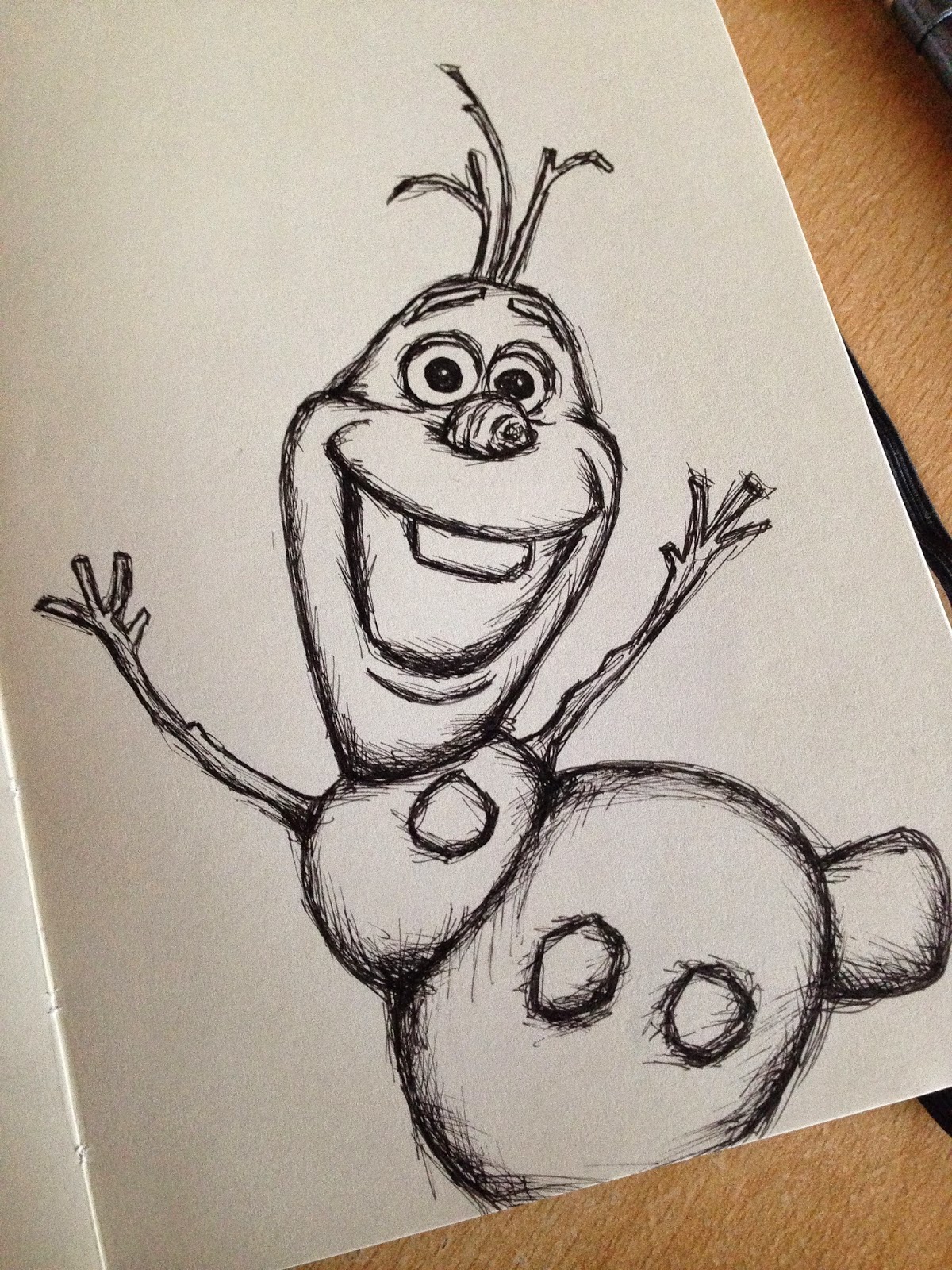 1200x1600 Scudge Moleskine Work - Olaf Sketch