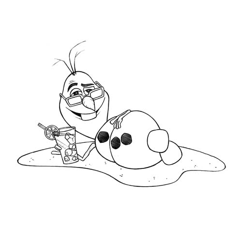 500x500 Disney Artist Sketch - Olaf Sketch