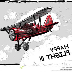 300x300 Plane Hand Draw Sketch Vector Gm Lazttweet - Old Airplane Sketch