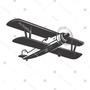 300x300 Retro Airplane Sketch Style Vector Illustration Lazttweet - Old Airplane Sketch