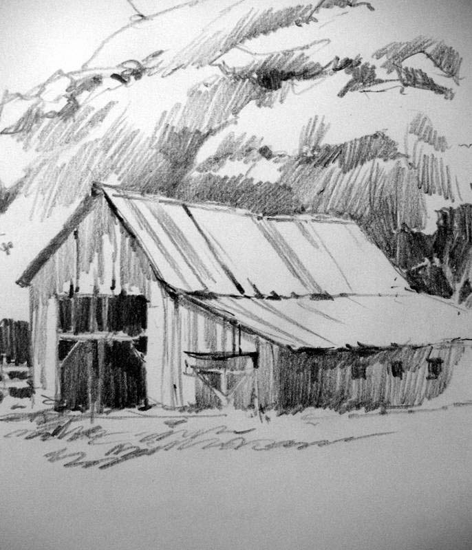 Old Barn Sketches At Paintingvalley Com Explore Collection Of