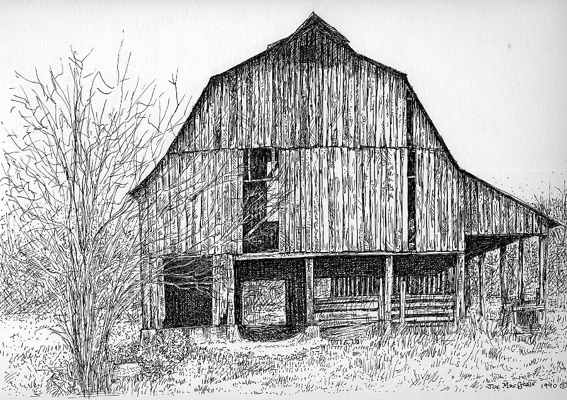 567x400 Old Barns Drawings Pen And Ink Barns In 2018 Barn - Old Barn Sketches