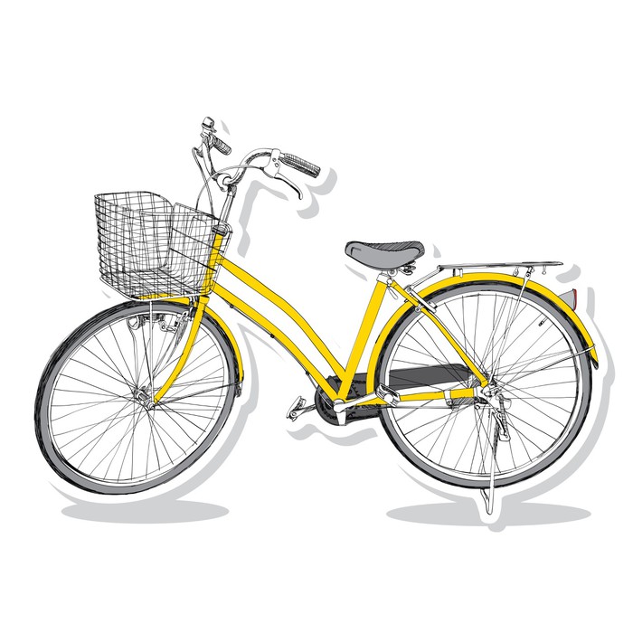 700x700 Old Bicycle - Old Bicycle Sketch