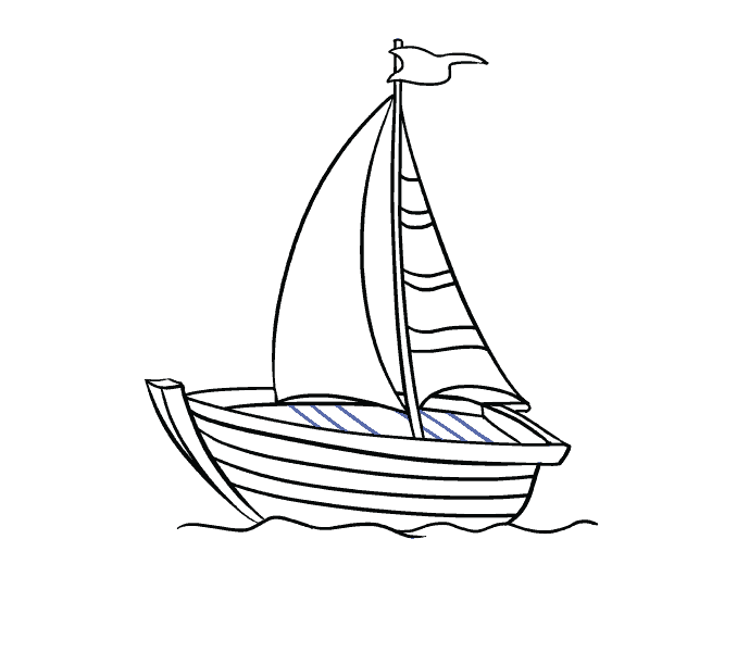 678x600 How To Draw A Boat In A Few Easy Steps Easy Drawing Guides - Old Boat Sketch