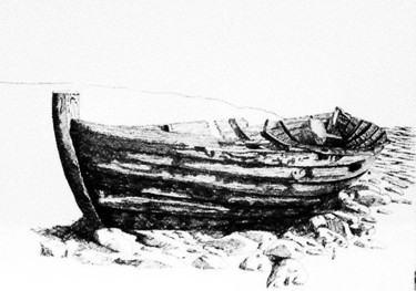 375x263 Old Boat (Davo) - Old Boat Sketch
