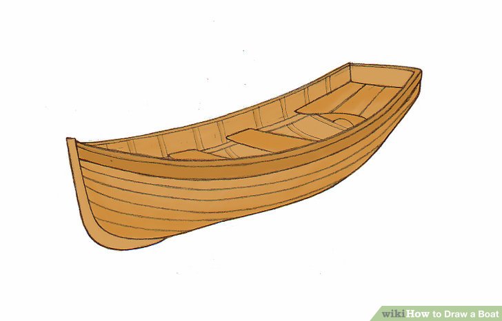 728x466 How To Draw A Boat - Old Boat Sketch