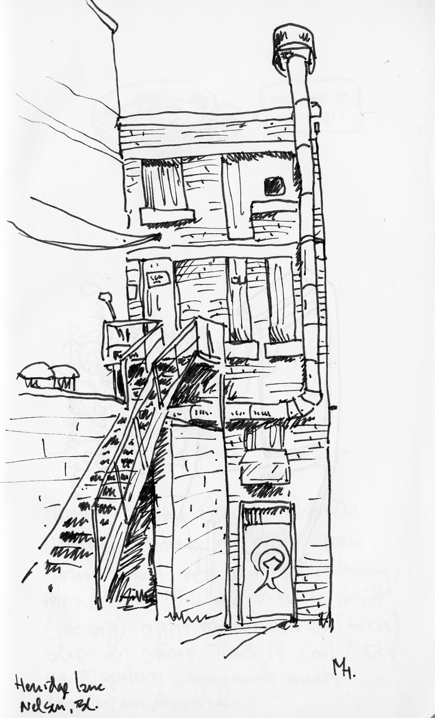 1460x2407 New Sketches, Old Buildings Michael Hepher - Old Building Sketch