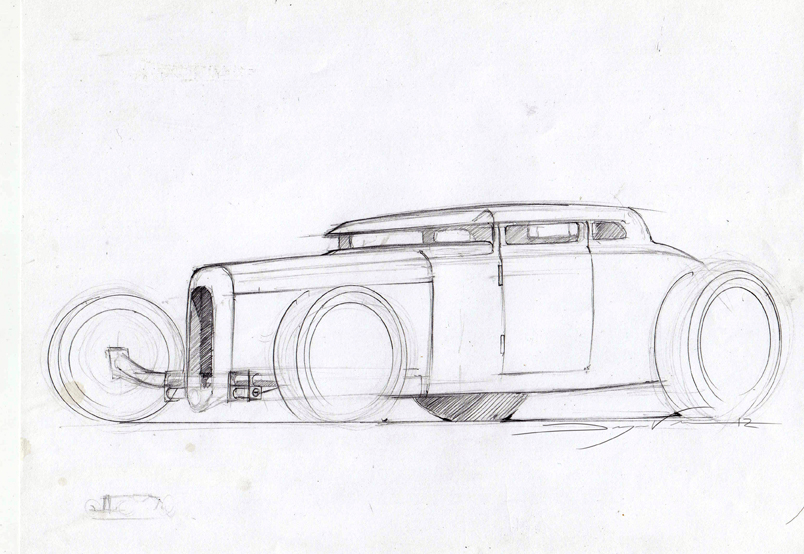 Old Car Sketch at PaintingValley.com | Explore collection of Old Car Sketch