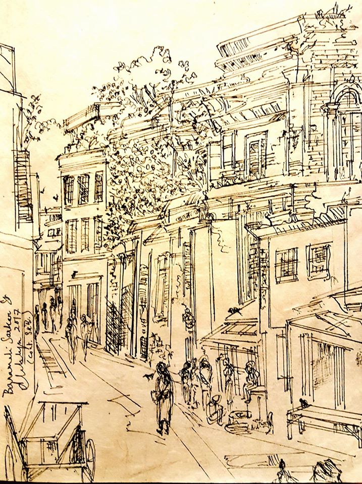 Old City Sketch at PaintingValley.com | Explore collection of Old City ...