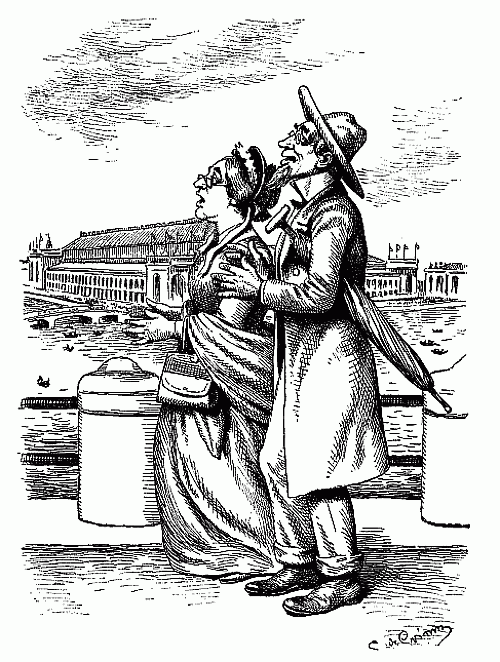 500x662 A Well Dressed Old Couple , Both With Poor Eyesight,walk Over A - Old Couple Sketch