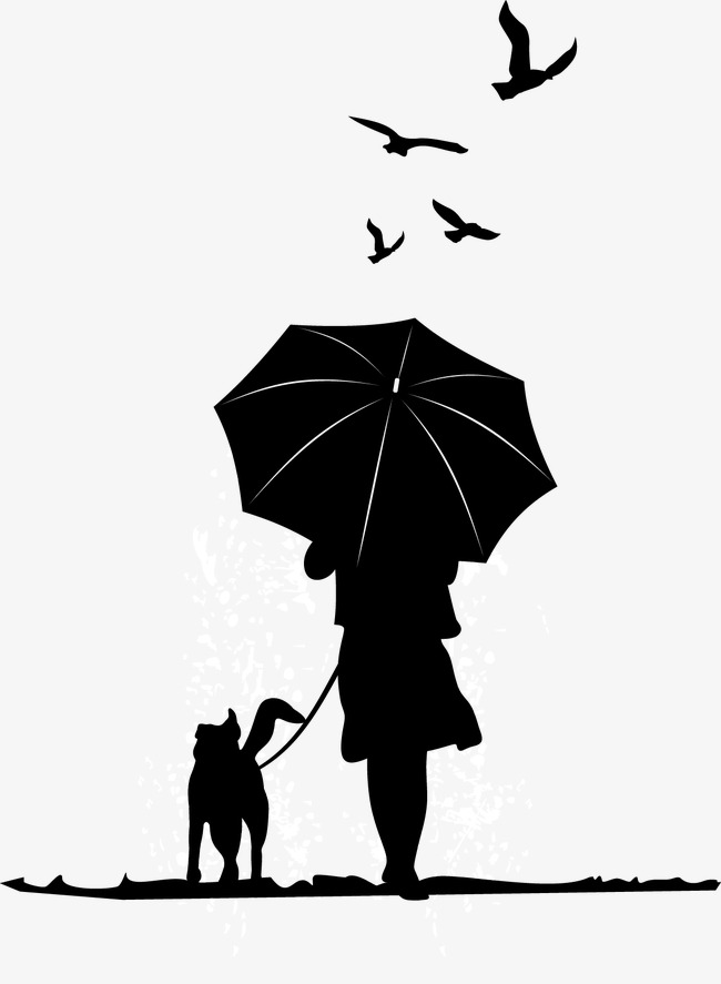 650x887 Old Man And Dog Silhouettes, Vector, Sketch, Old Vector Png And - Old Dog Sketch