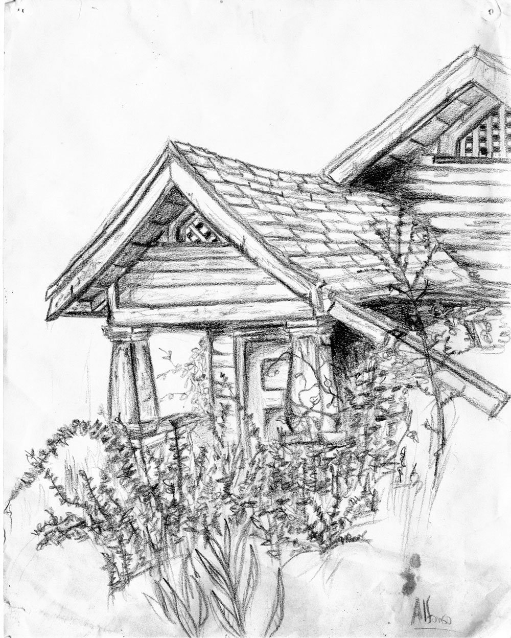 1000x1248 Old House Sketch By Roman , Sketches Of Old Houses - Old House Sketch