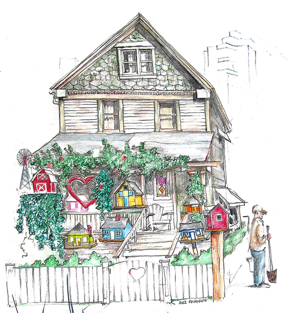 600x642 Richards Street Scratchings Of An Old Dog - Old House Sketch