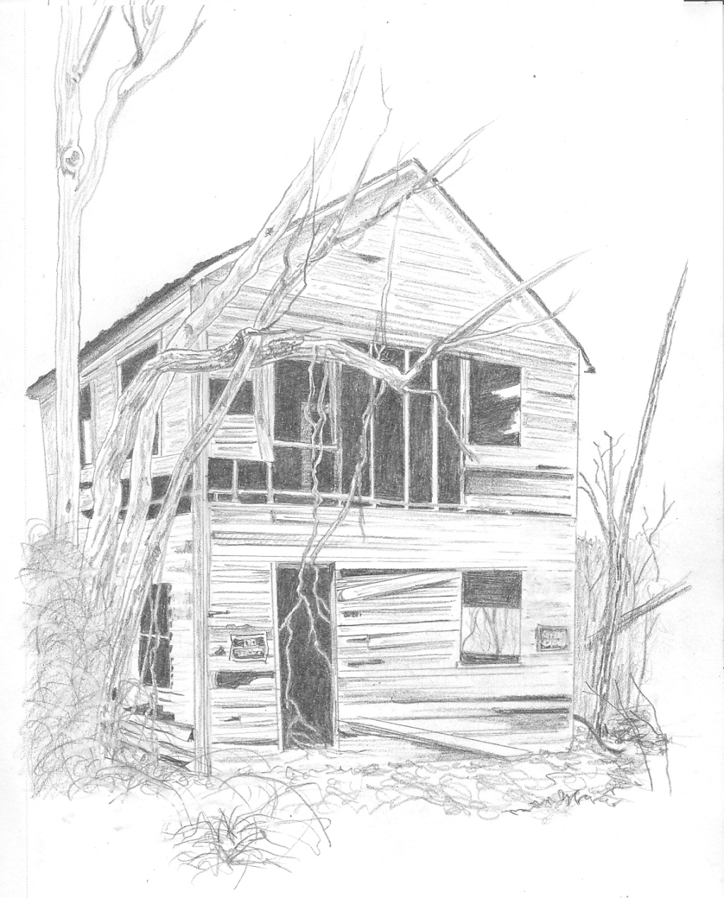 Old House Sketch at Explore collection of Old
