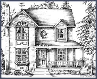 338x275 Victorian Farm Houses In 1900 Victorian And Country House Plans - Old House Sketch