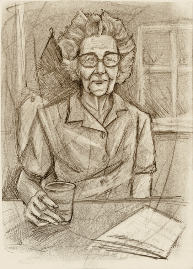 615x859 Old Lady Sketch - Old Lady Sketch