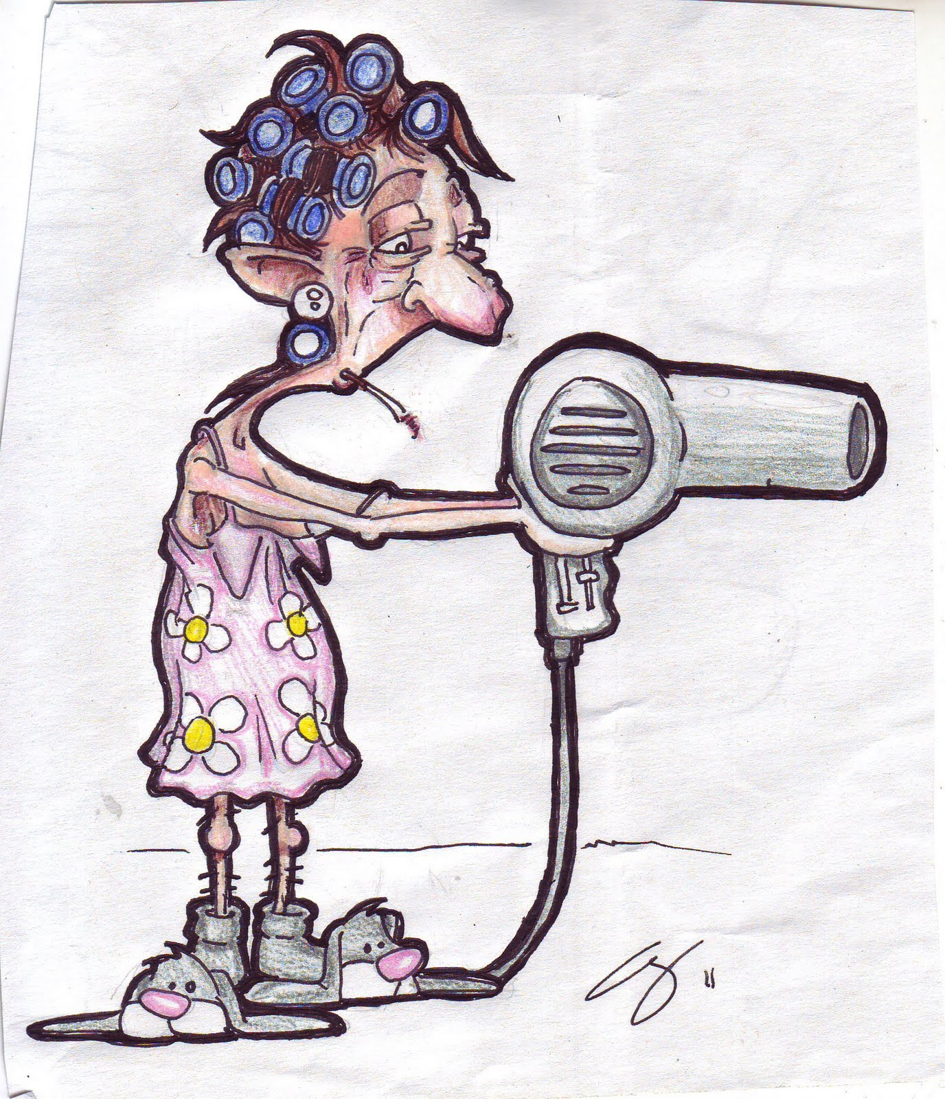 1376x1600 Kookaburrito Studios Blog Sketch - Old Lady Sketch