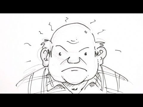 480x360 How To Draw An Older Man Real Easy - Old Man Cartoon Sketch