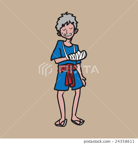 450x468 Thai Farmer Old Man Cartoon Drawing - Old Man Cartoon Sketch