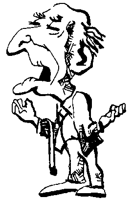 270x408 Old Man Lamenting Bw - Old Man Cartoon Sketch