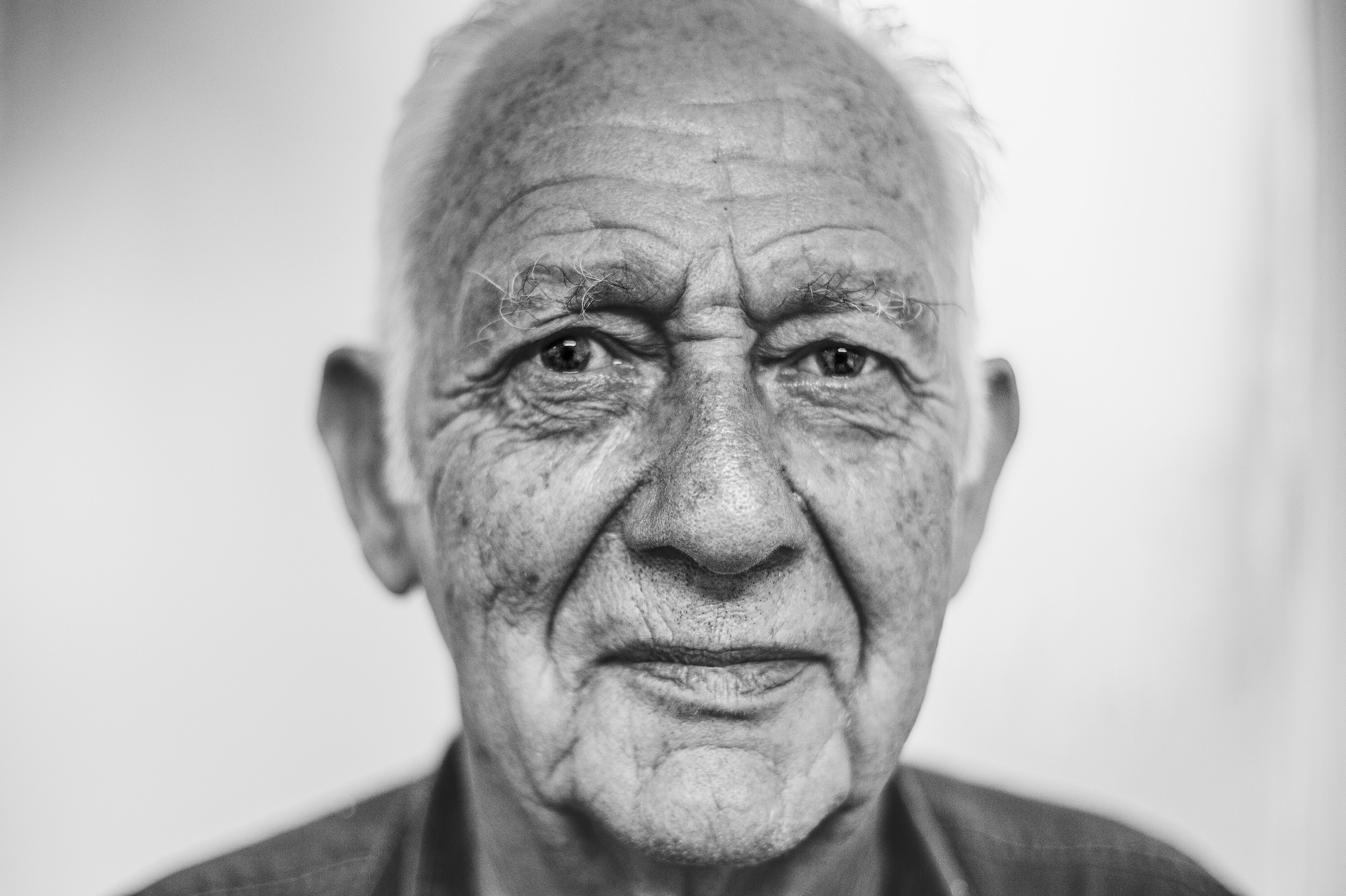 3000x1997 Free Images Person, Black And White, Portrait, Profession, Old - Old Man Face Sketch