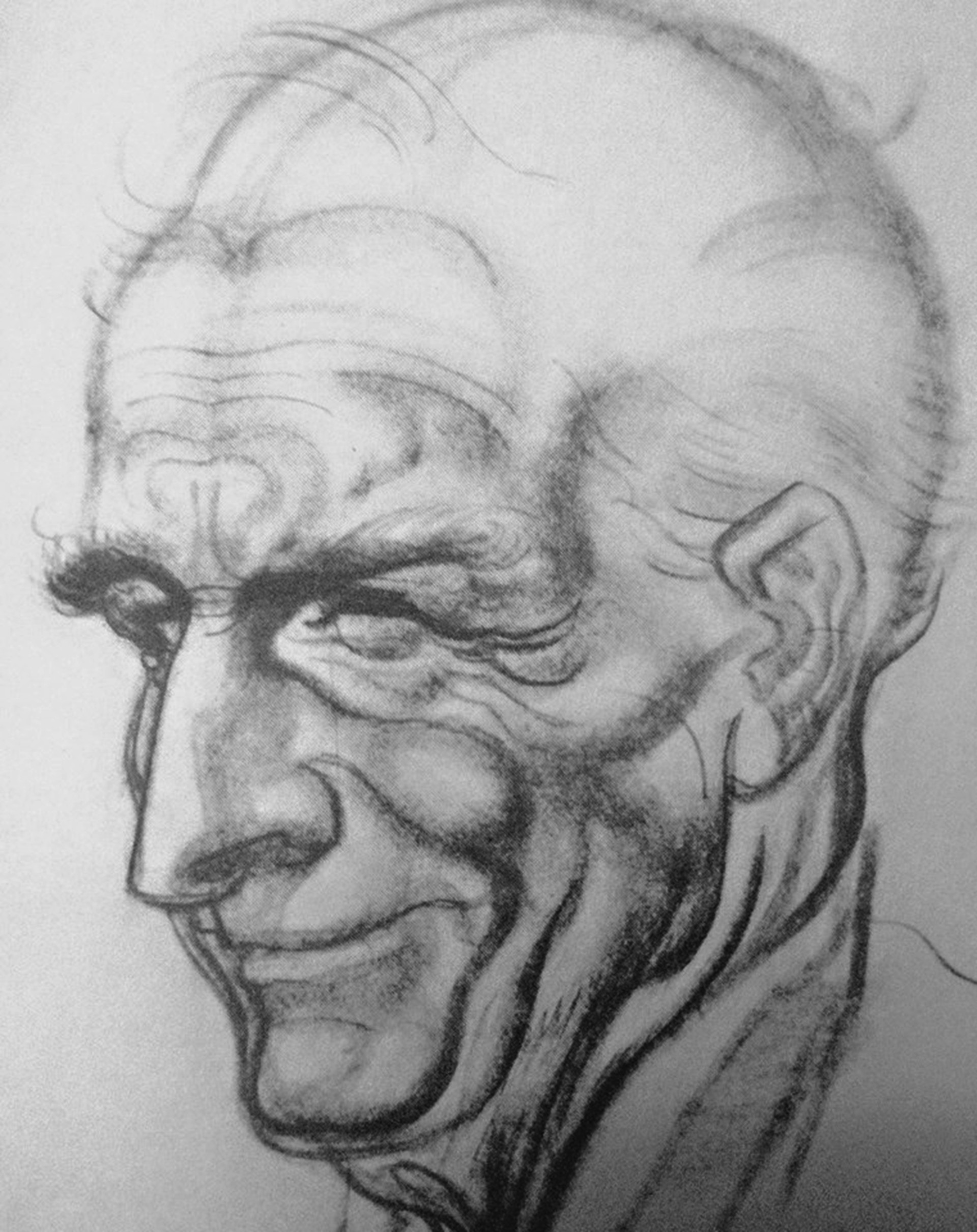 Old Man Face Sketch At Paintingvalley Com Explore Collection Of