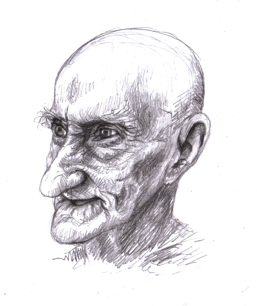 Old Man Face Sketch at Explore collection of Old