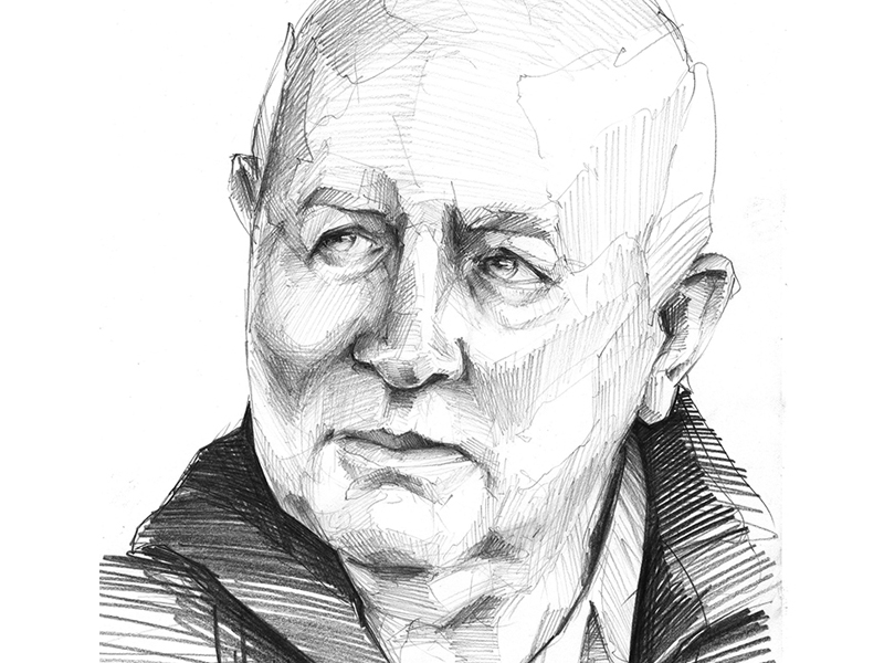 800x600 Old Man Sketch By Sketchgrind - Old Man Sketch