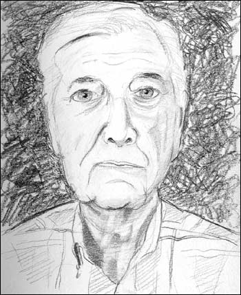 350x429 Quick Old Man Portrait Sketch - Old Man Sketch