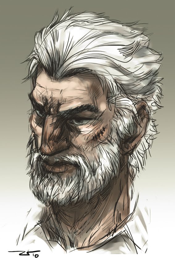 567x850 Rkkskvgrd Art Blog Old Man Sketch - Old Man Sketch