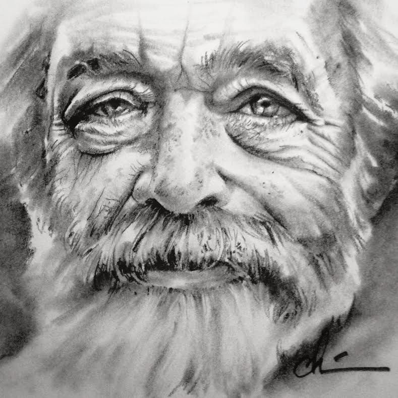789x789 Pencil Sketch Old Man Drawings Drawings, Sketches - Old Man Sketch