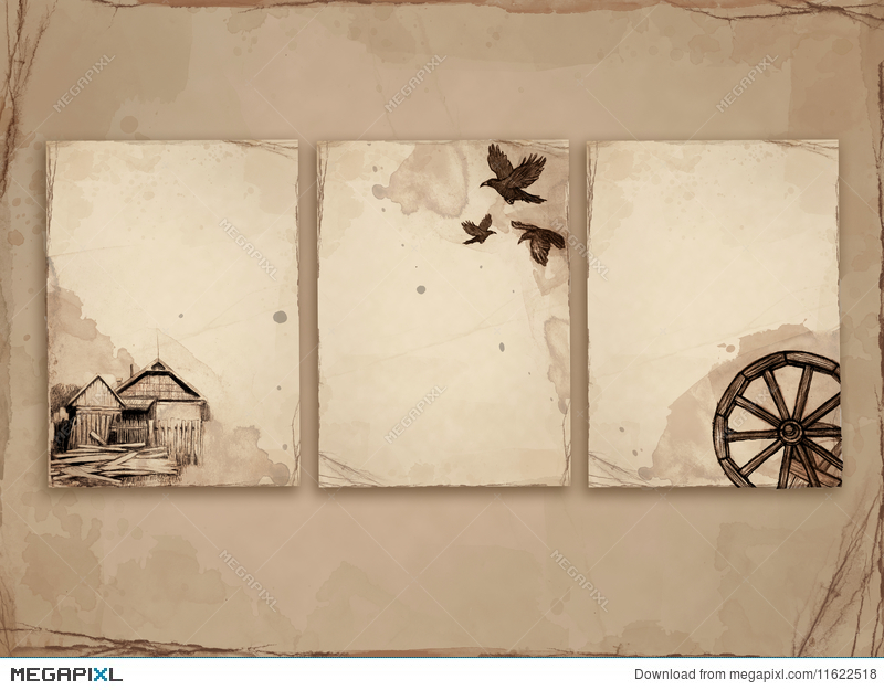 800x625 Old Paper With Sketch Illustration 11622518 - Old Paper Sketch