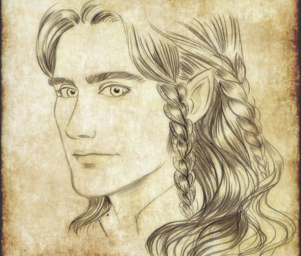 969x825 Fingon Portrait In Old Paper (Sketch) By Eph San1634 - Old Paper Sketch